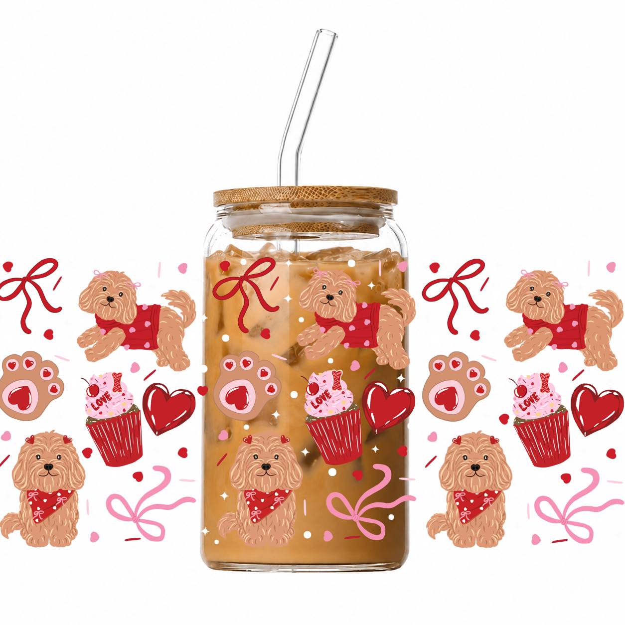 UV Cup Wrap 015 | Red Outfit Puppy 🎀🐶